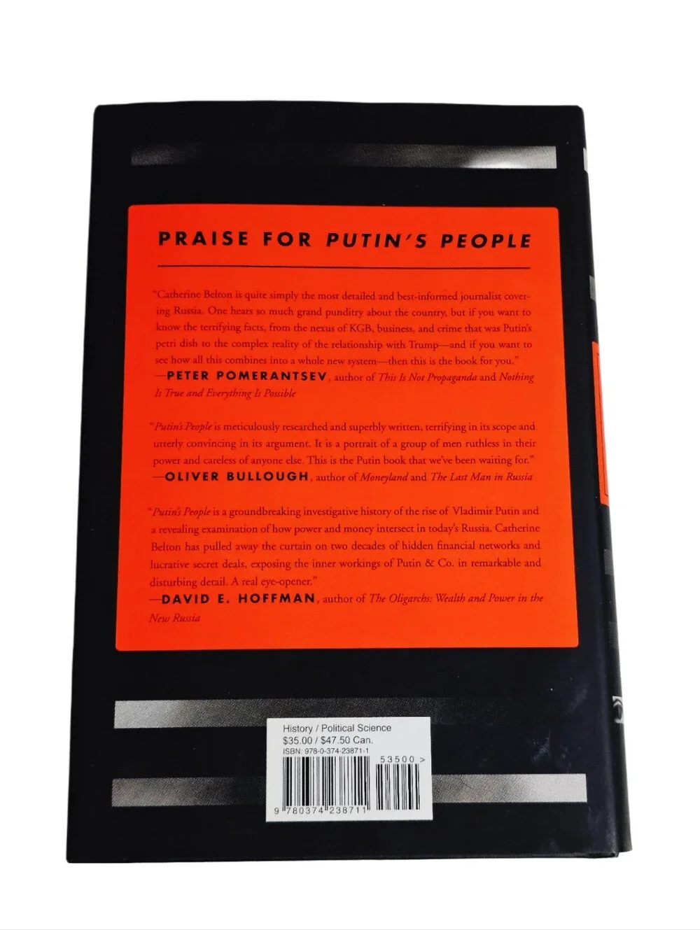 Putin's People Catherine Belton 2020 HC DJ Book 1st American Edition KGB Russia